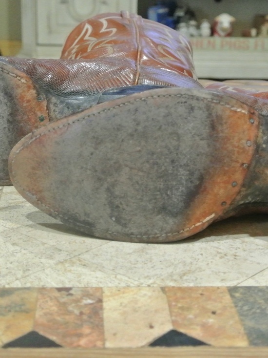 MENS TONY LAMA CROCODILE BROWN BOOTS main image 6